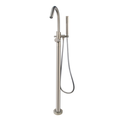 Wiesbaden Caral badmengkraan vrijstaand geborsteld staal