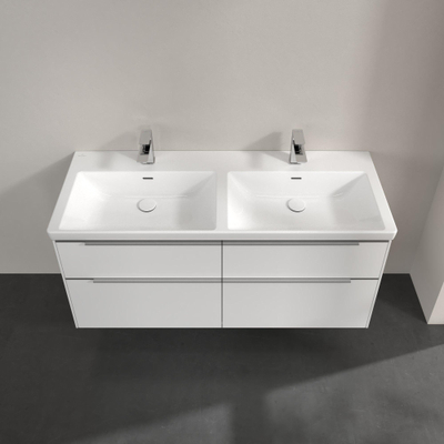 Villeroy & Boch Subway 3.0 wastafelonderkast 127.2x57.9cm 4 lades Brilliant white