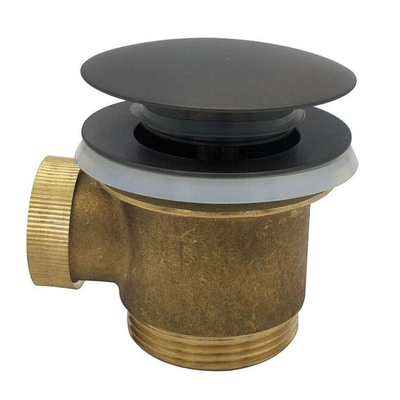 Wiesbaden Caral clickwaste afvoerplug vrijstaand bad 1 1/2" gunmetal