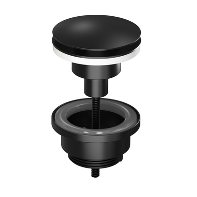 INK Stop&Go Afvoerplug klikwaste zwart mat