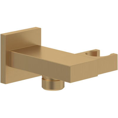 Villeroy & Boch Universal Showers wandaansluitbocht Hoekig - Brushed Gold (goud)
