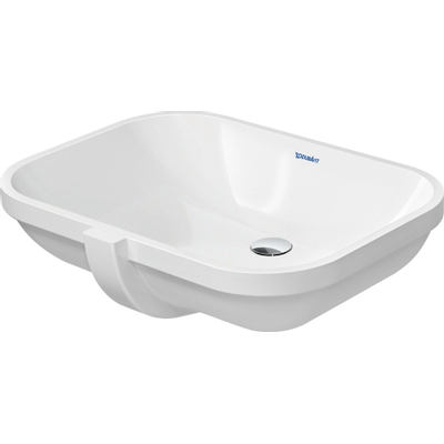 Duravit D Code onderbouwwastafel 56x40cm zonder kraangat met overloop wit