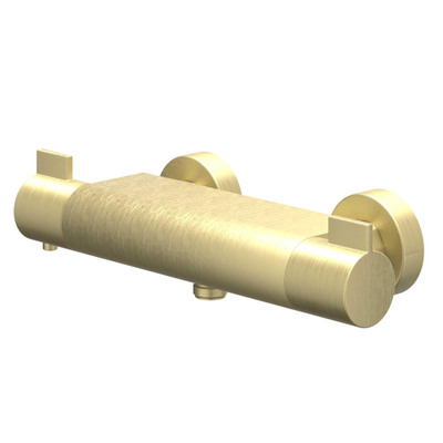 IVY Pact Thermostatische Douchekraan - opbouw - Cooltouch - Geborsteld mat goud PVD