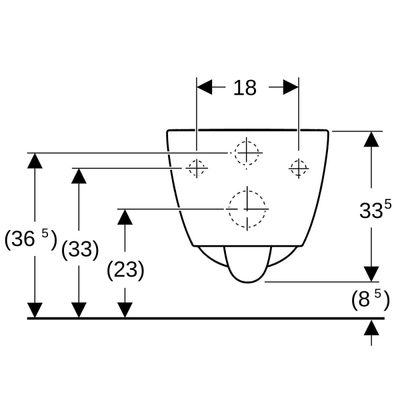 GeberitiCongeberit icon wand -wc diepspoel gesloten vorm turboflush keratectWit
