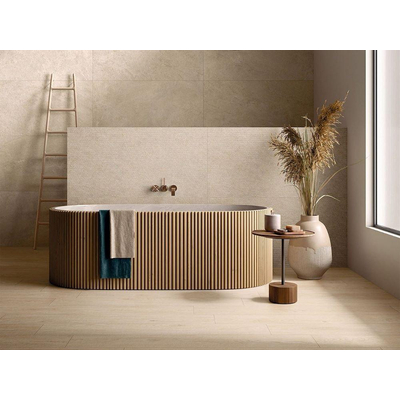 Beste Koop All Around Stone Vloer- en wandtegel - 80x80cm - 9mm - vierkant - gerectificeerd - Porcellanato - Ivory mat (Beige)