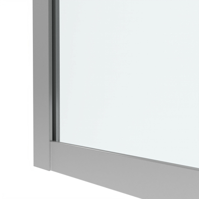 Saniclass Casus Douchecabine - 90x90x200cm - hoekinstap - helder glas - profiel - chroom OUTLETSTORE