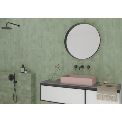 Prissmacer Cerámica Beton Cire Bercy Wandtegel - 7,5x30cm - 10mm - (Groen)