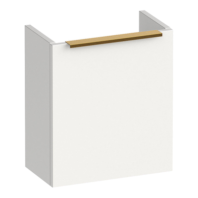 BRAUER Elevate fonteinkast 40 excl. opleggreep met 1 deur rechtsdraaiend mat wit