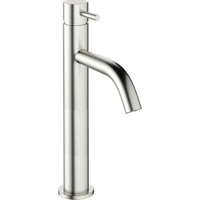 Crosswater MPRO Wastafelkraan - 36.2cm - hoog - zonder waste - RVS geborsteld SHOWROOMMODEL
