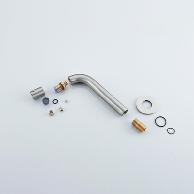 Fortifura Calvi Fonteinkraan - inbouw - uitloop 19.5cm - inkortbaar - PVD - Geborsteld RVS PVD (RVS) OUTLETSTORE