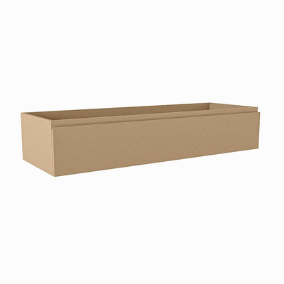 Mondiaz FOGE wastafelonderkast - 130x45x25cm - 1 lade - uitsparing midden - softclose - Oro