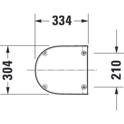 Duravit Starck Me deksel voor urinoir softclose mat wit