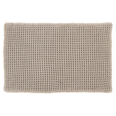 Differnz Wafel Badmat 50 x 80 cm polyester taupe