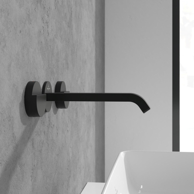 Villeroy & Boch Dawn Driegats wastafelkraan - mat zwart