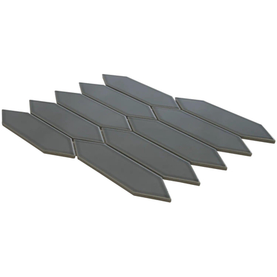 The Mosaic Factory Paris mozaïektegel - 25.5x31.5cm - wandtegel - Zeshoek/Hexagon - Porselein Green Grey Glans