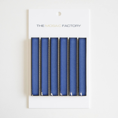 SAMPLE The Mosaic Factory Sevilla mozaïektegel 2x14.5x0.8cm voor wand kitkat finger Keramiek jeans blauw