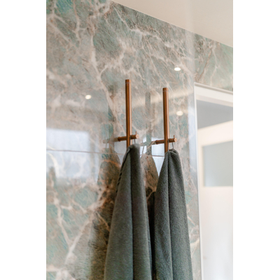 Instamat Jay Elektrische Handdoekradiator 172cm hoog 29Watt Geborsteld brons