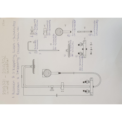Adema Sparkle handdouche Chroom 2019391/2019393/SW161775/SW223272