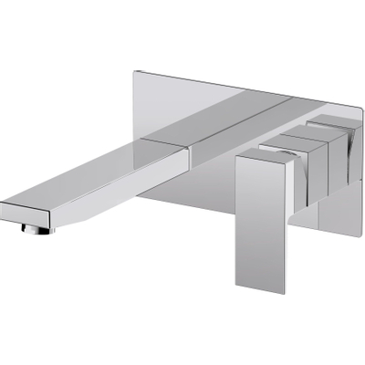 Adema Alcedo inbouw wastafelkraan vierkant glans Chroom OUTLETSTORE