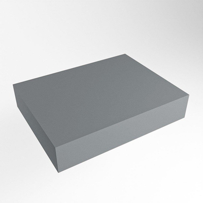 Mondiaz TOP 46 Vrijhangend Topblad - 60x46x12cm - geschikt voor waskom - Solid surface - Plata