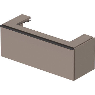 Duravit D-Neo wastafelonderkast 118.4x44x44.2cm 1 lade Basalt Mat