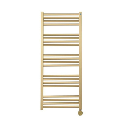 Crosswater MPRO Elektrische handdoekradiator - 115x50cm - 400 Watt - geborsteld messing (goud)