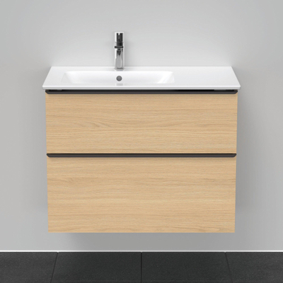 Duravit D-Neo wastafelonderkast 81x62.5x46.2cm 1 lade Natuur eiken Mat