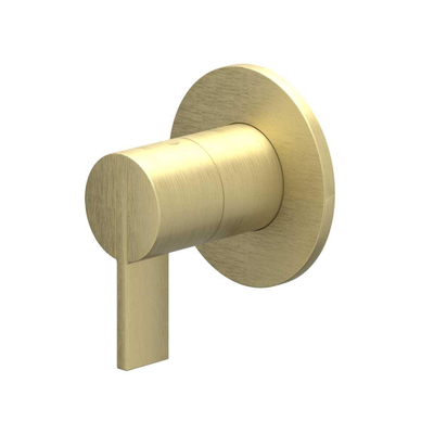 IVY Pact Afbouwdeel - voor inbouw douchekraan - 2-weg - stop-omstel - Geborsteld mat goud PVD