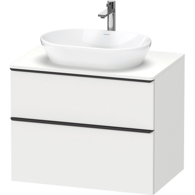 Duravit D-Neo wastafelonderkast 80x66.4x55cm 2 lades wit Mat