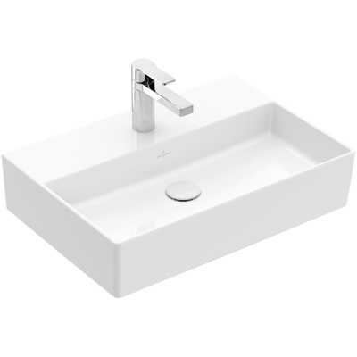 Villeroy & Boch Memento 2.0 wastafel onderzijde geslepen 60x42cm zonder overloop 1 kraangat ceramic+ wit