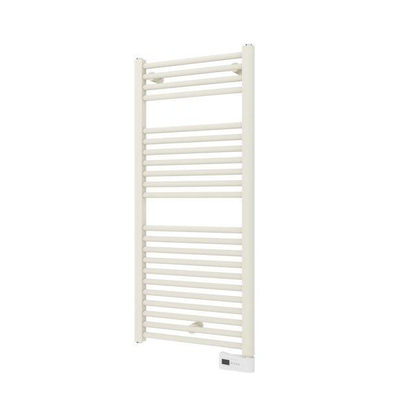 Plieger Palermo-EL III/Fischio elektrische designradiator horizontaal 1111x500mm 500W wit structuur