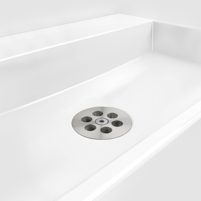 Clou Wash Me plug voor siliconen waterstop rvs geborsteld