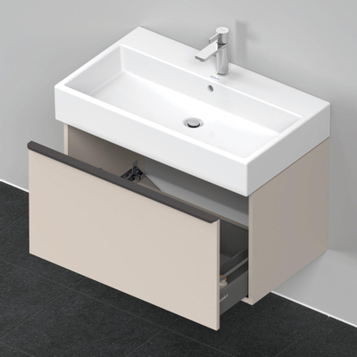 Duravit D-Neo wastafelonderkast 78.4x44x44.2cm 1 lade Taupe Mat