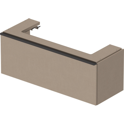 Duravit D-Neo wastafelonderkast 118.4x44x44.2cm 1 lade Linnen Mat