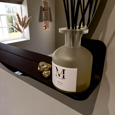 Mondiaz SPOT Badkamerspiegel - rond 90cm - spiegelplanchet - kleur Urban