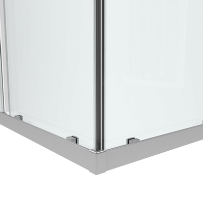 Saniclass Casus Douchecabine - 80x80x200cm - hoekinstap - helder glas - profiel - chroom