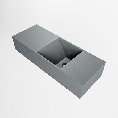 Mondiaz TYNE Fontein - 60x23x12cm - wasbak Rechts - zonder kraangaten - solid surface - Plata