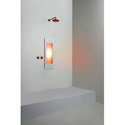 Sunshower Round Small One infrarood opbouw incl. Installatieset hoek 95x33x25cm inclusief 5 jaar garantie White