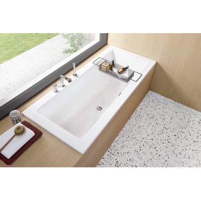 Villeroy & Boch Legato kunststof duobad acryl rechthoekig 170x70x48cm mat wit