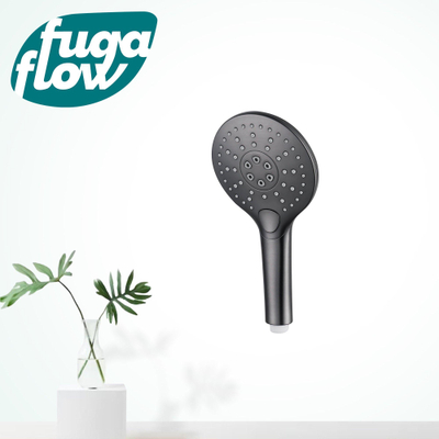 FugaFlow Eccelente Sobrado Badkamer Handdouche Douchekop douche - ø12cm - rond - 3 standen - geborsteld RVS PVD - ø12cm - rond - 3 standen - Gunmetal PVD