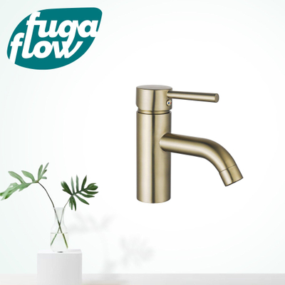 FugaFlow Eccelente Sobrado Badkamer Wastafelkraan - 14.6cm - opbouw - geborsteld messing PVD