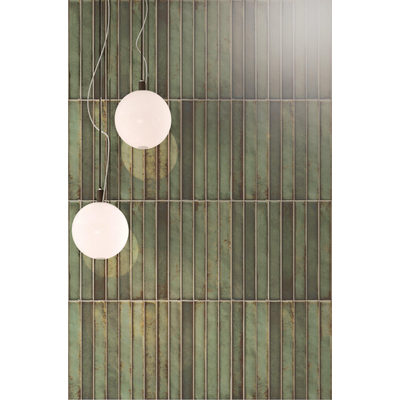 La Platera Cerámica Raku Keramische wandtegel - 35x35cm - 9.2mm - Groen