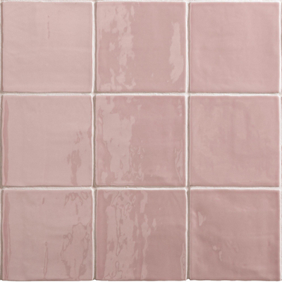 SAMPLE By Goof Wandtegel Oud Hollandse witjes Vintage Glans Roze