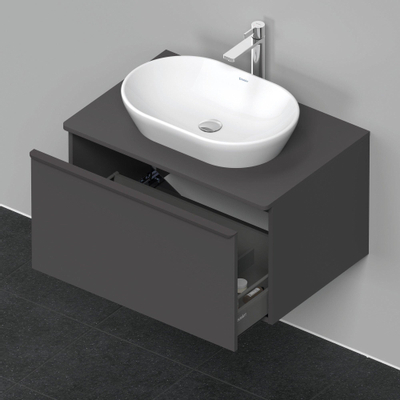 Duravit D-Neo wastafelonderkast 80x45.9x55cm 1 lade Grafiet Mat