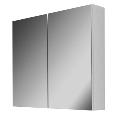 Nemo Go Joelle Spiegelkast 600x155x730 mm wit mat met 2 deuren enkelzijdig spiegelend