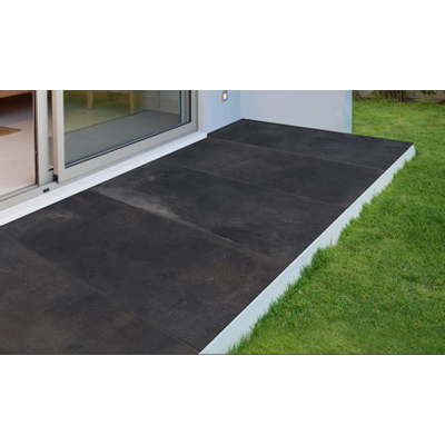 EnergieKer Magnetic wand- en vloertegel - 60x60cm - 9mm - Vierkant - gerectificeerd - Betonlook - Black mat