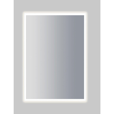 Adema Oblong spiegel 60x70cm inclusief LED verlichting met spiegelverwarming en touch-schakelaar