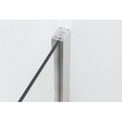 Crosswater Clear 6 draaideur 90x198cm 6 mm veiligheidsglas zilver aluminium