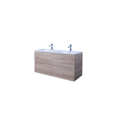 Adema Looks badkamermeubelset 120x45.5x58cm met overloop hout SHOWROOMMODEL