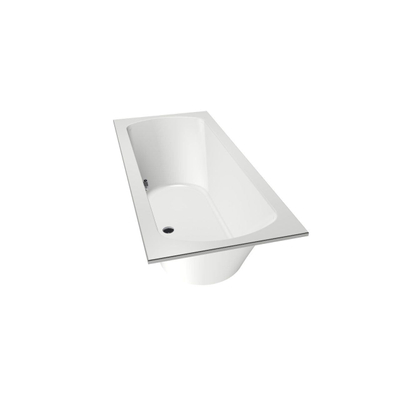 Xenz Lagoon ligbad - 170x75cm - met overloop - zonder afvoer - Acryl Wit